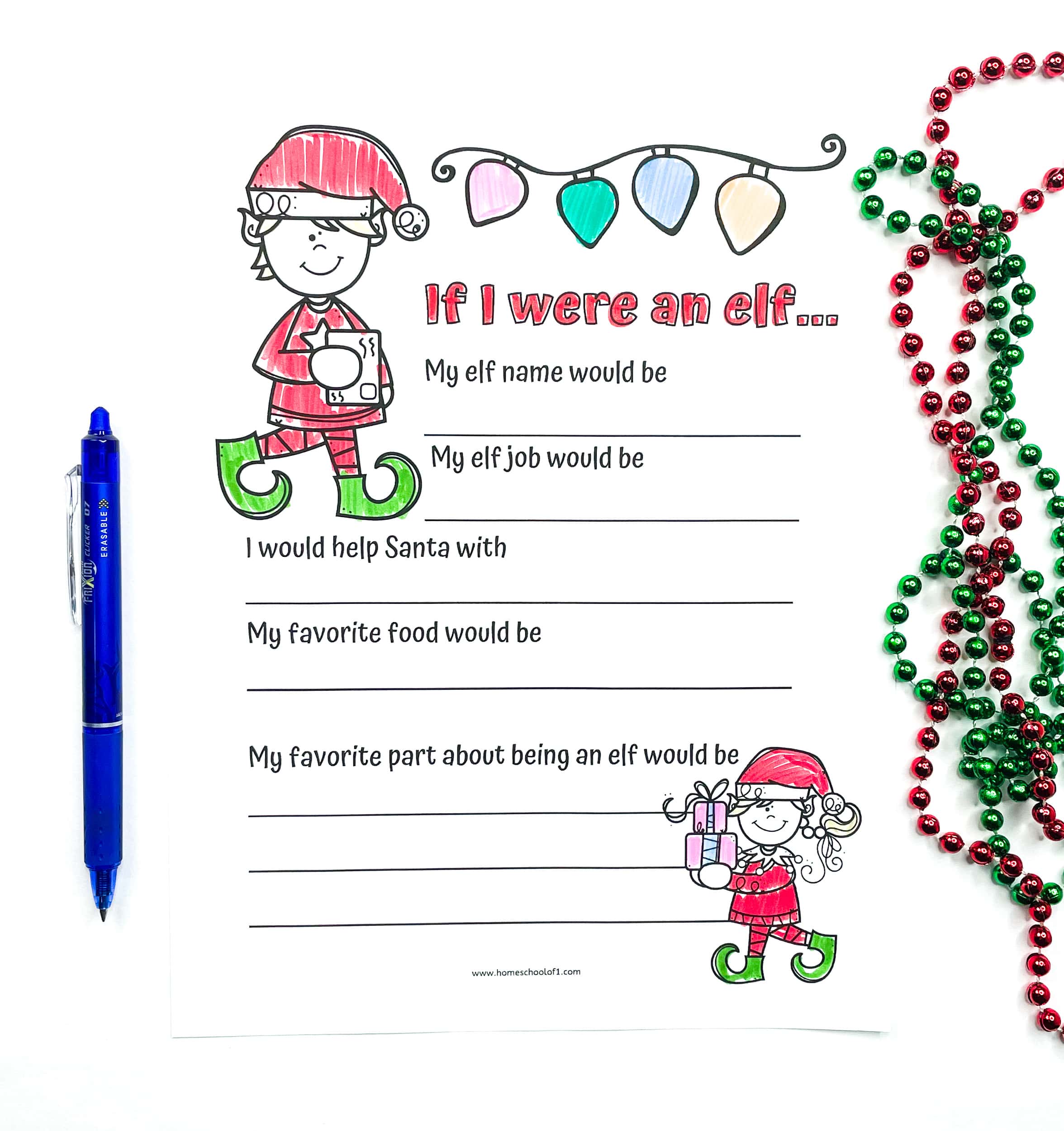 if i were an elf writing