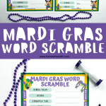 mardi gras word scramble