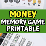 Download this money memory game printable to help kids practice identifying coins and matching them with real-world values.