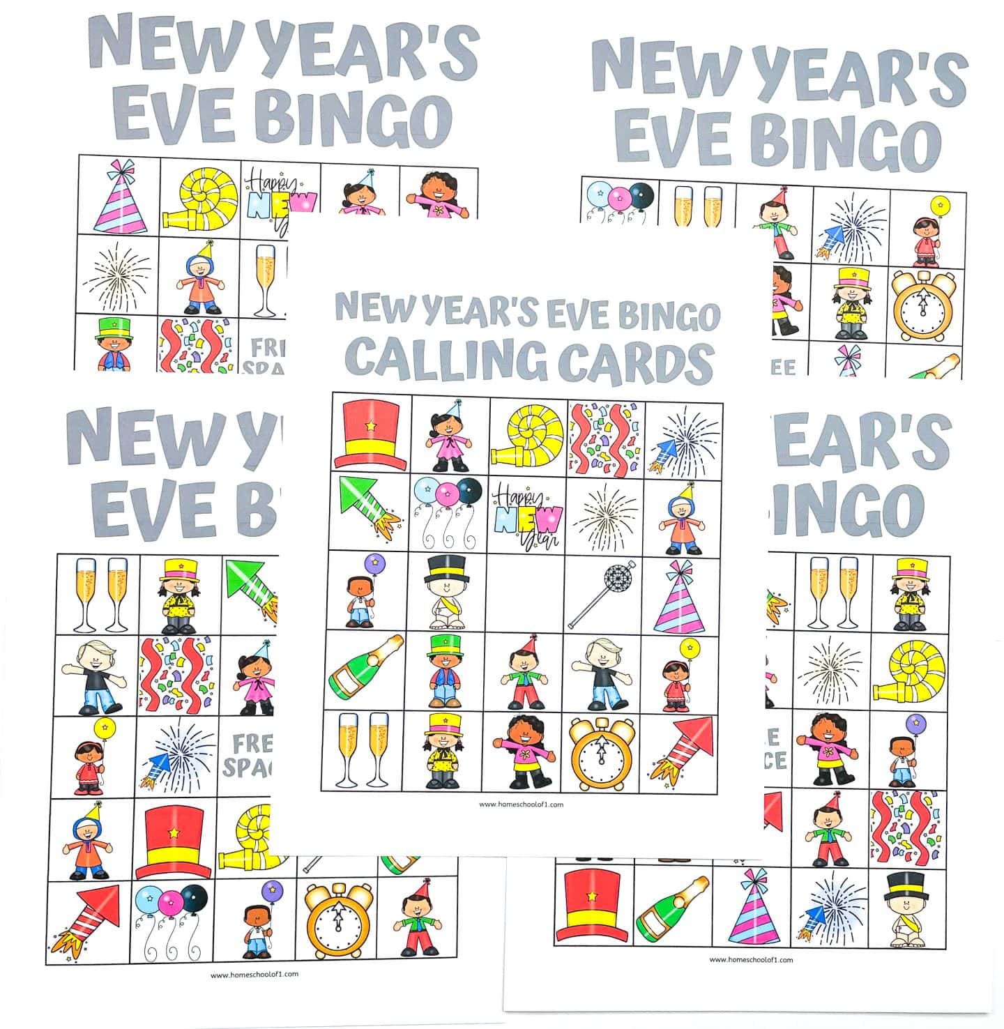 new years eve bingo free printable