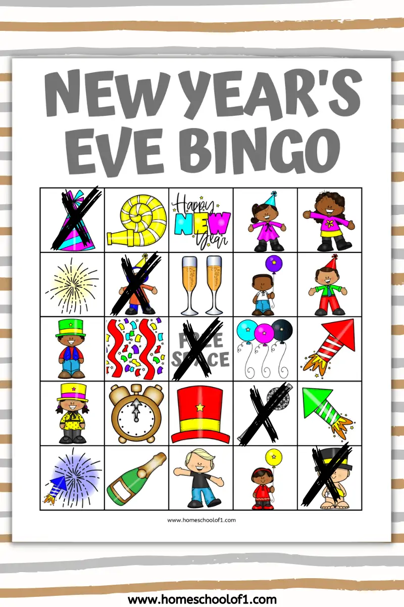 new year's eve bingo printable