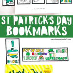 st patrick's day bookmark printables to color