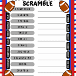 super bowl word scramble easy