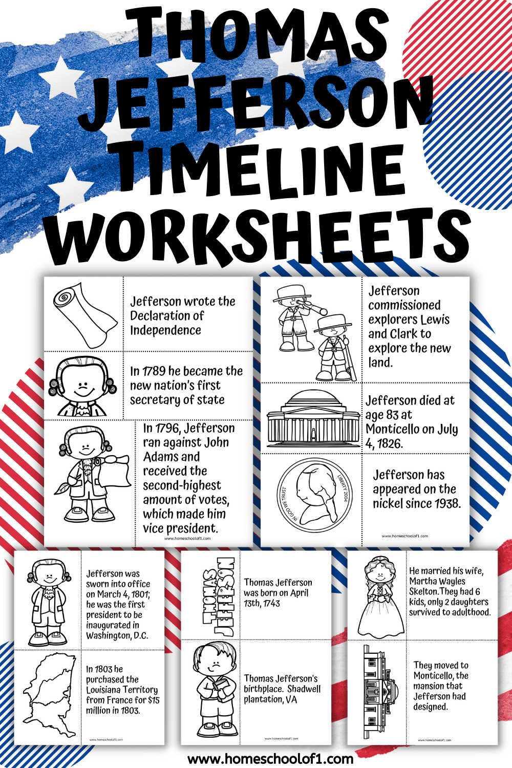 thomas jefferson worksheets
