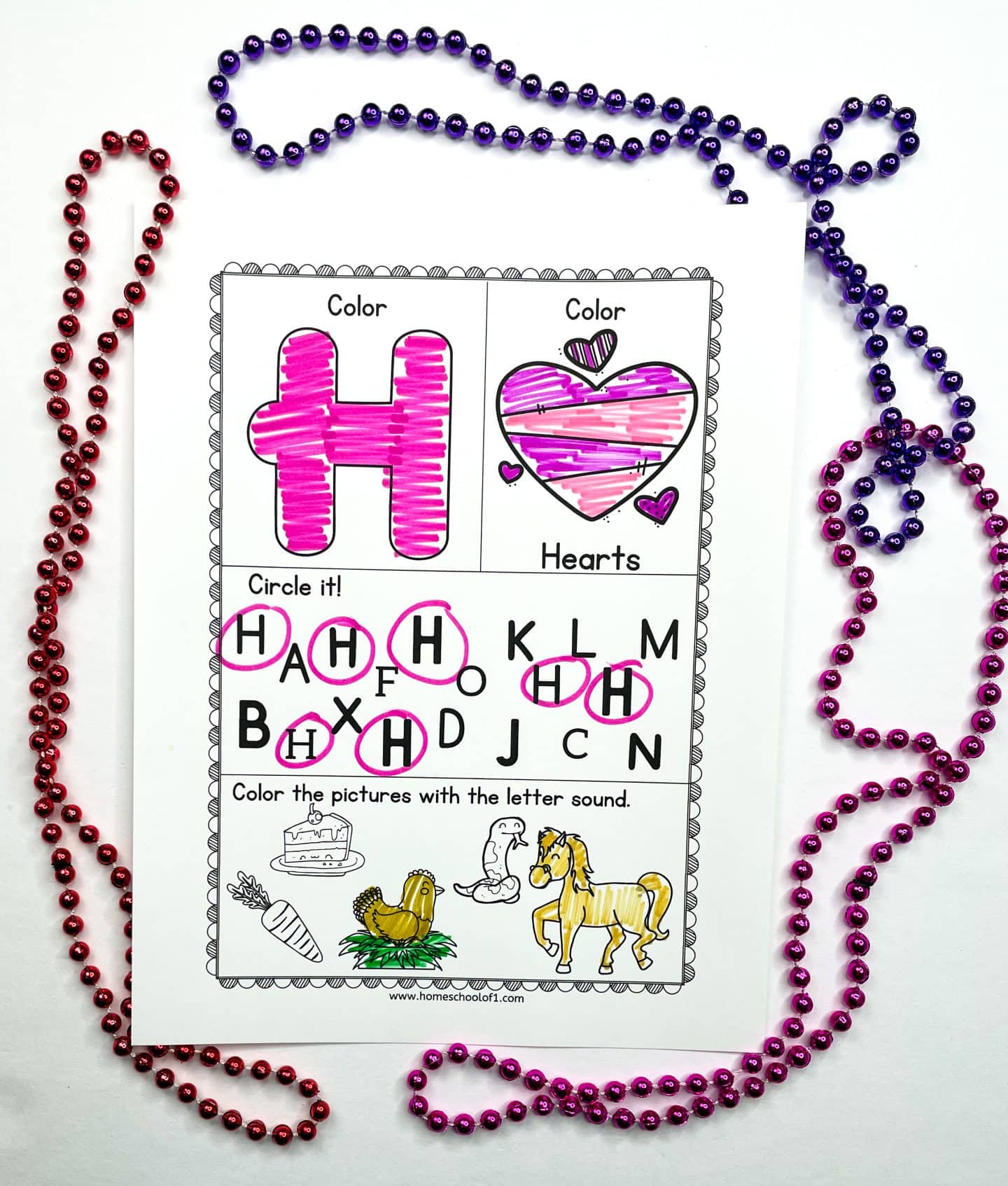 valentine's day alphabet free worksheet