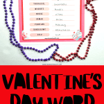 valentine's day word scramble printables