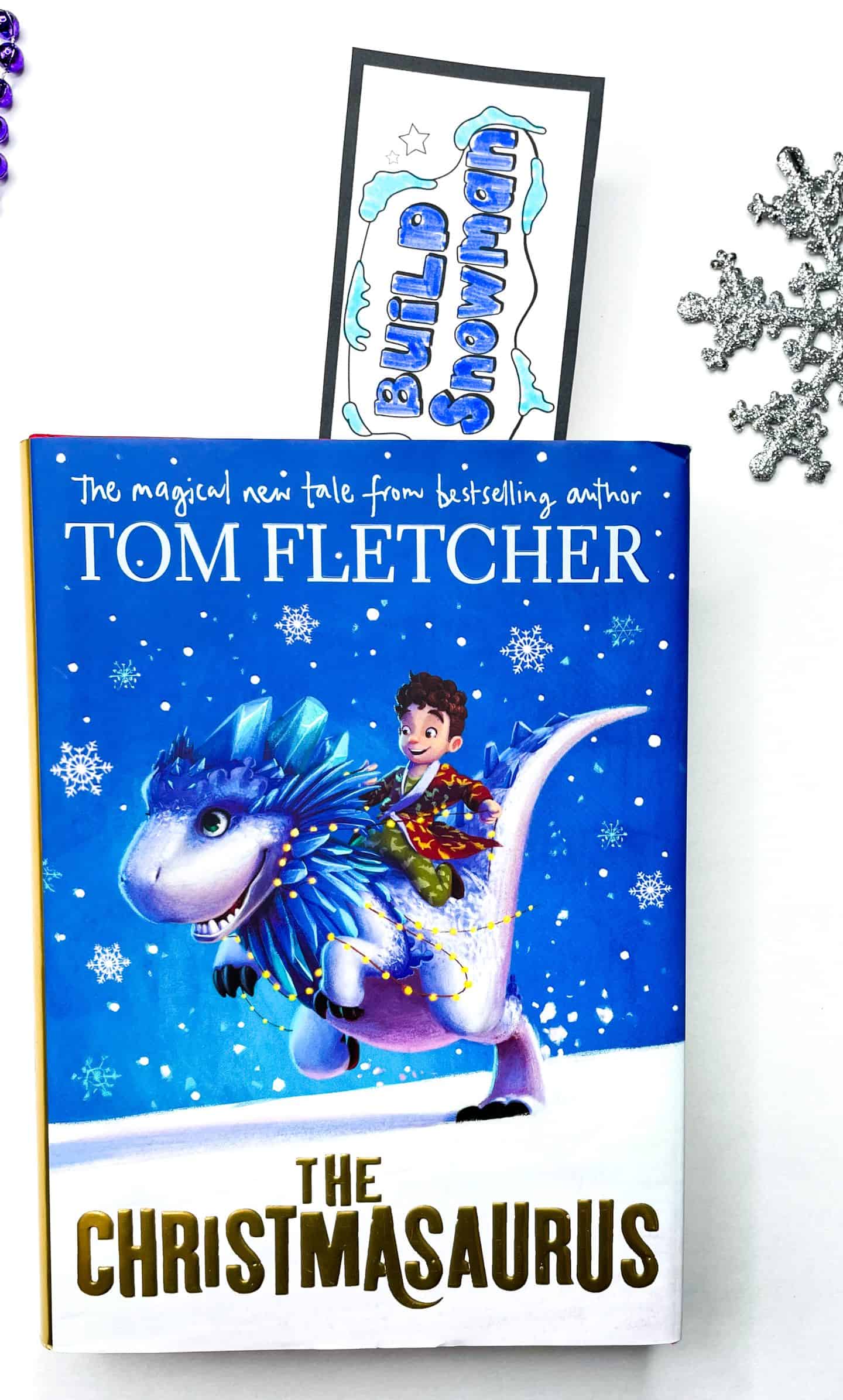 CHRISTMASAURUS BOOK AND BOOKMARK