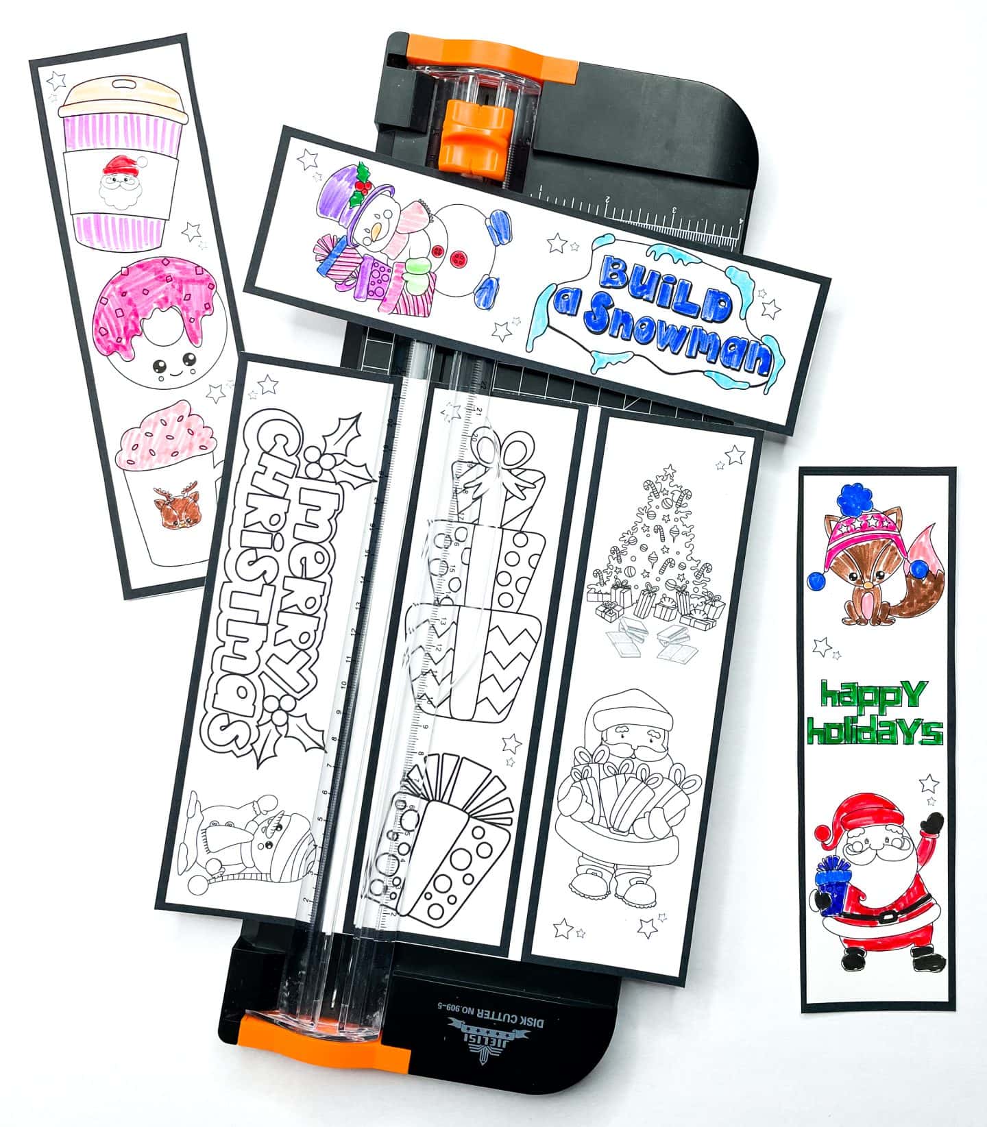 CUTTING CHRISTMAS BOOKMARKS