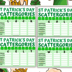 St Patrick's Day scattergories