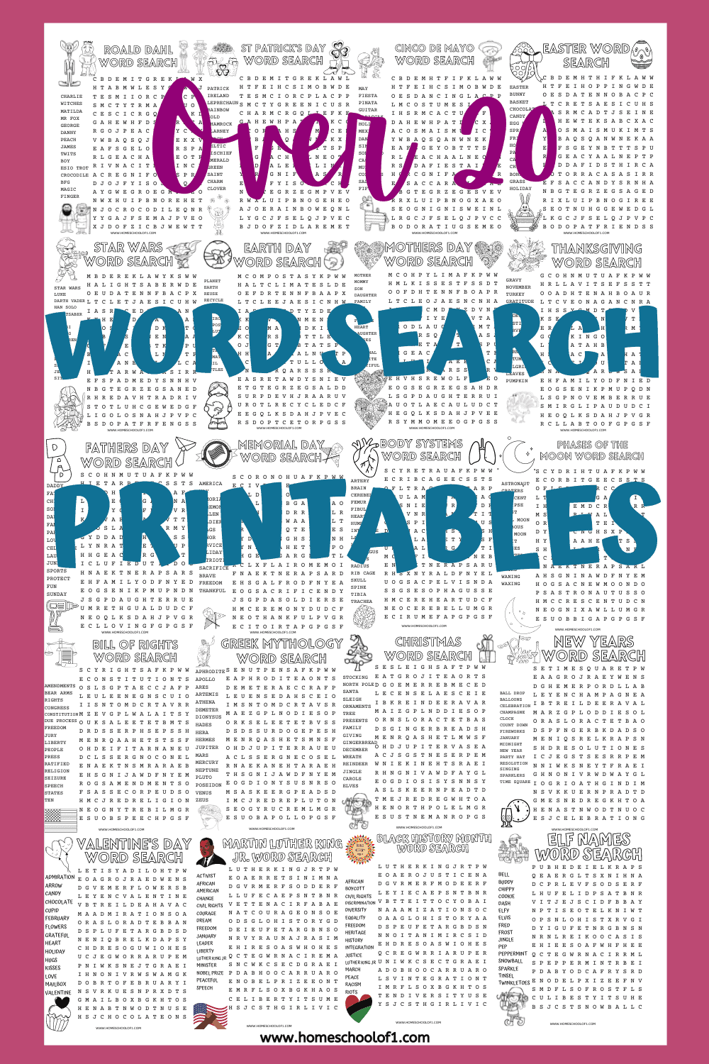 WORD SEARCH PRINTABLES