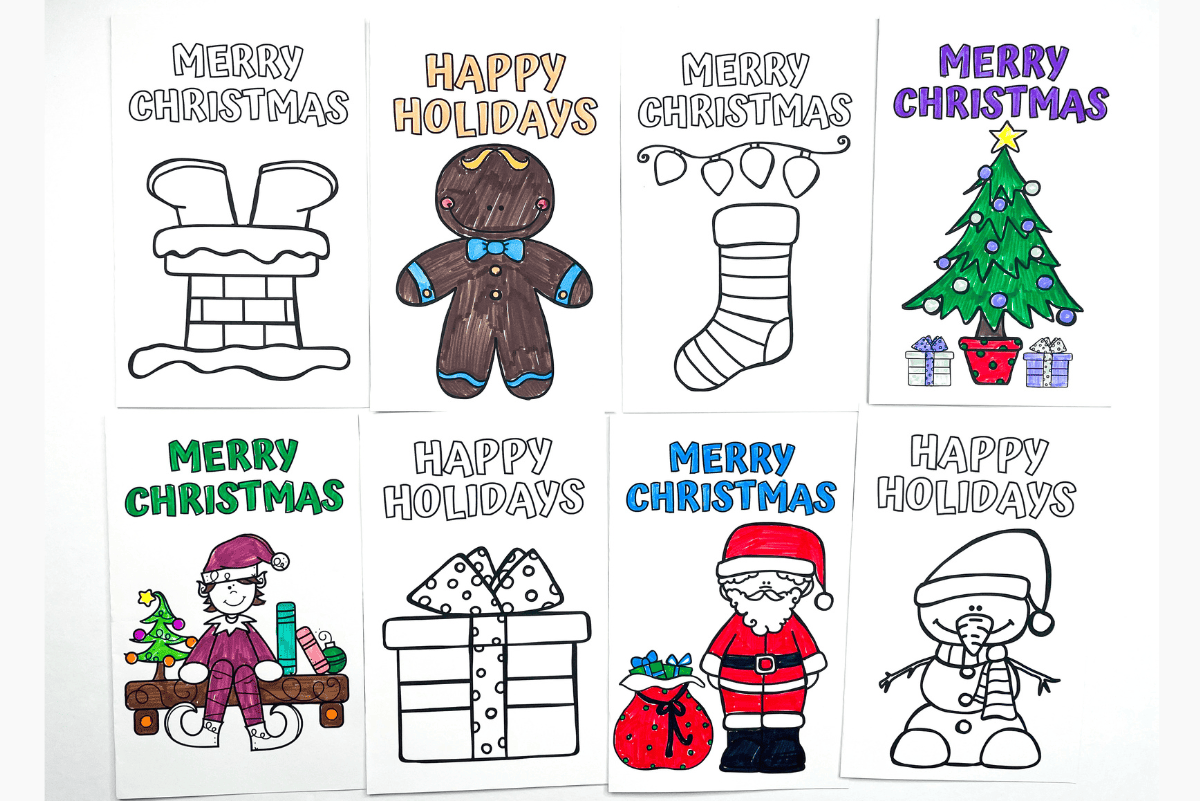 free christmas cards to print