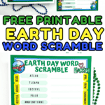 free printable earth day word scramble