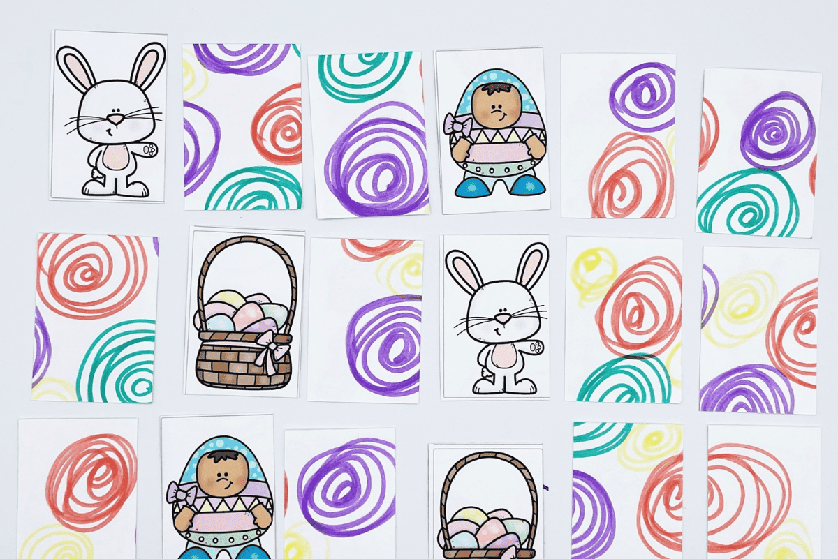 free printable easter matching game