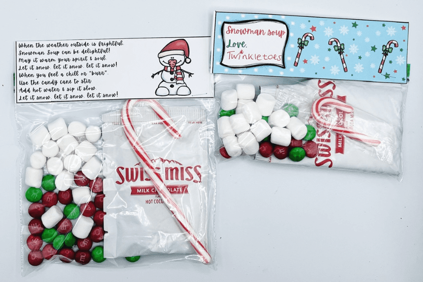 free snowman soup printable