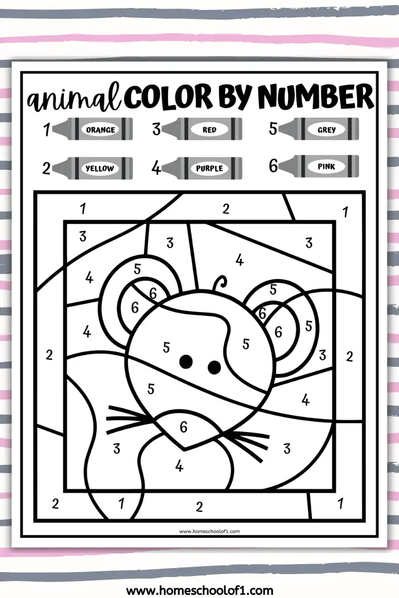 mouse color by number
