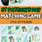 st patrick's day matching game free printable