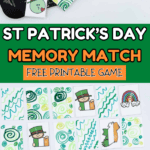 st patrick's day memory match game