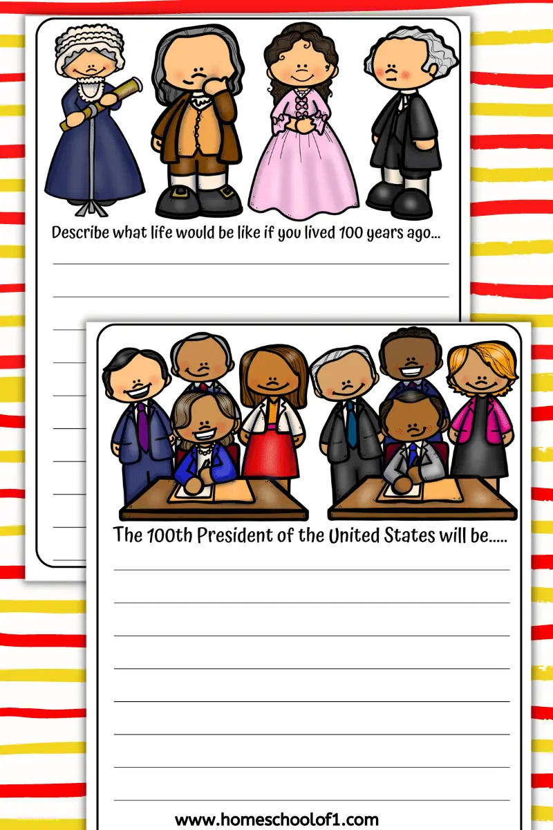 100 days of school activities