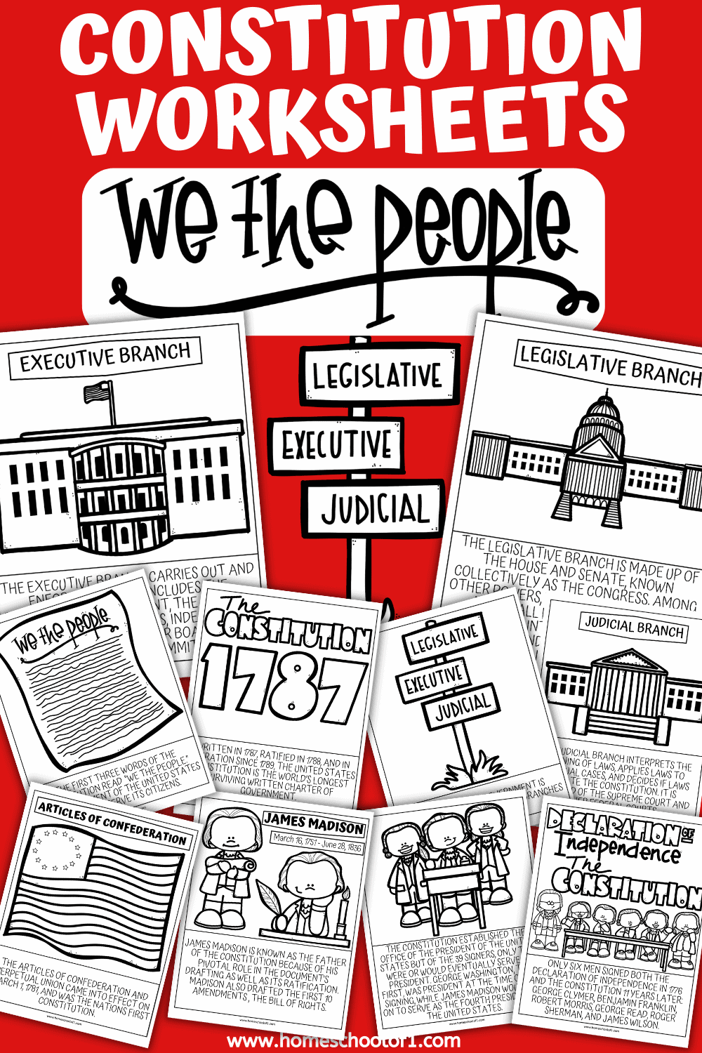 10 Free Constitution Coloring Pages Homeschool Of 1