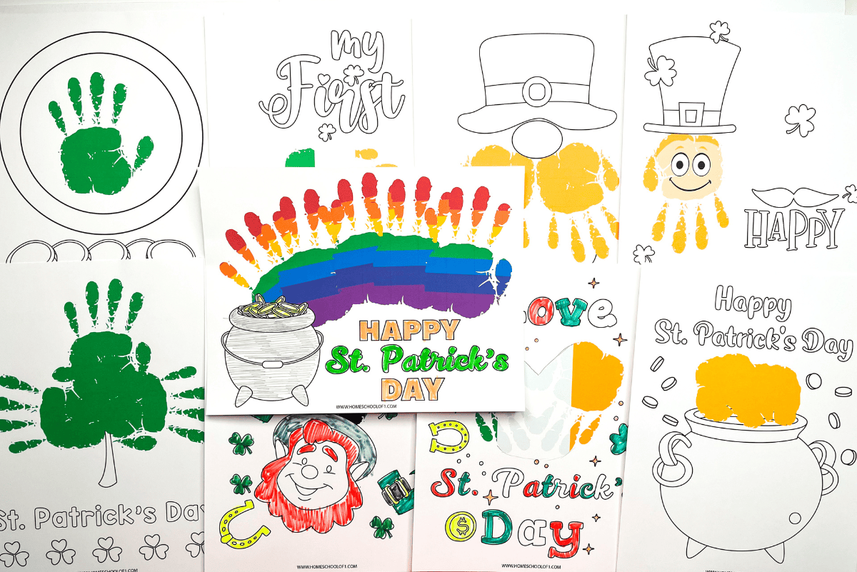 ST PATRICK'S DAY HANDPRINTS