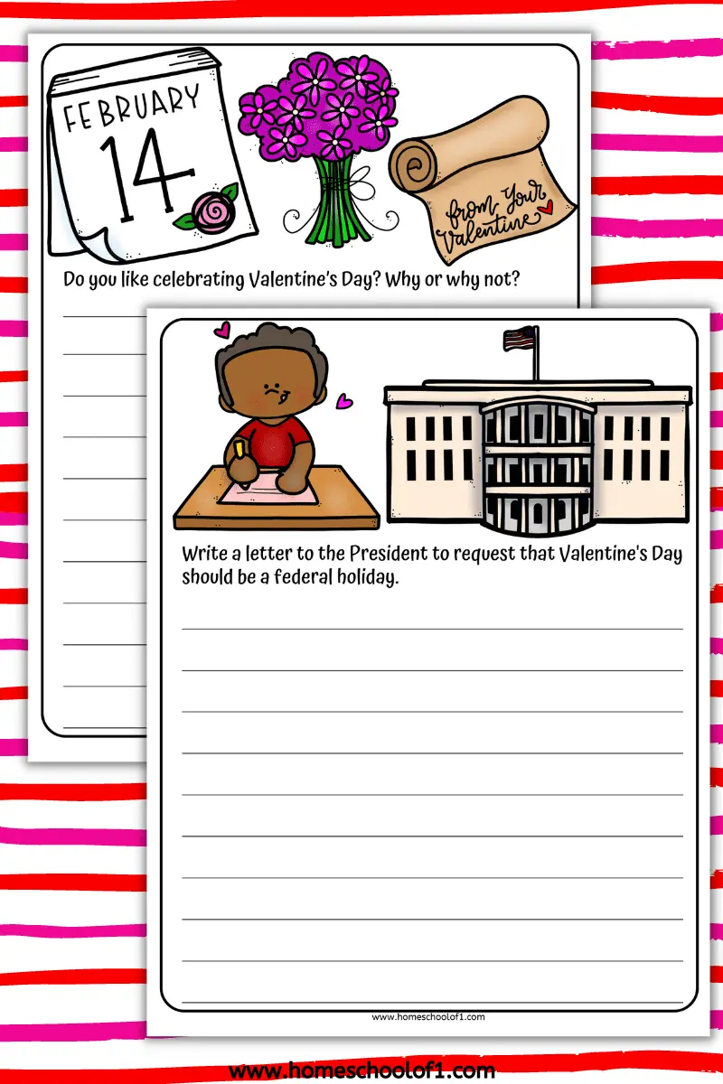 Valentines Day writing activities
