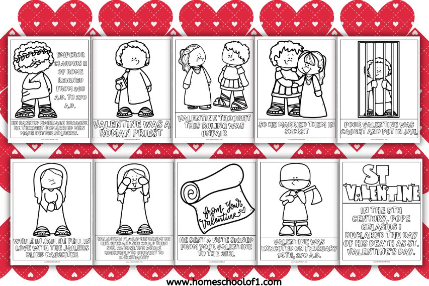 Free History of Valentine’s Day Worksheet for Kids