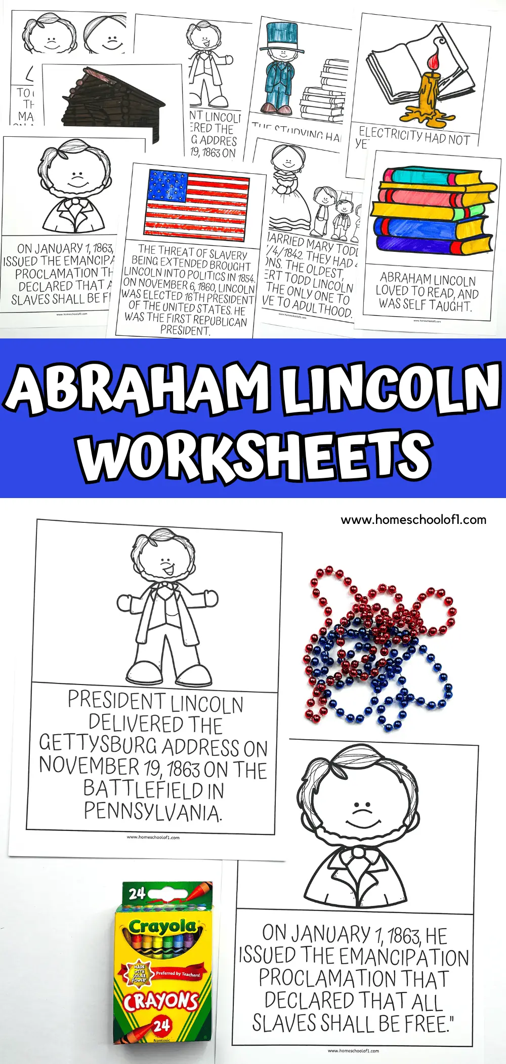 abraham lincoln worksheets