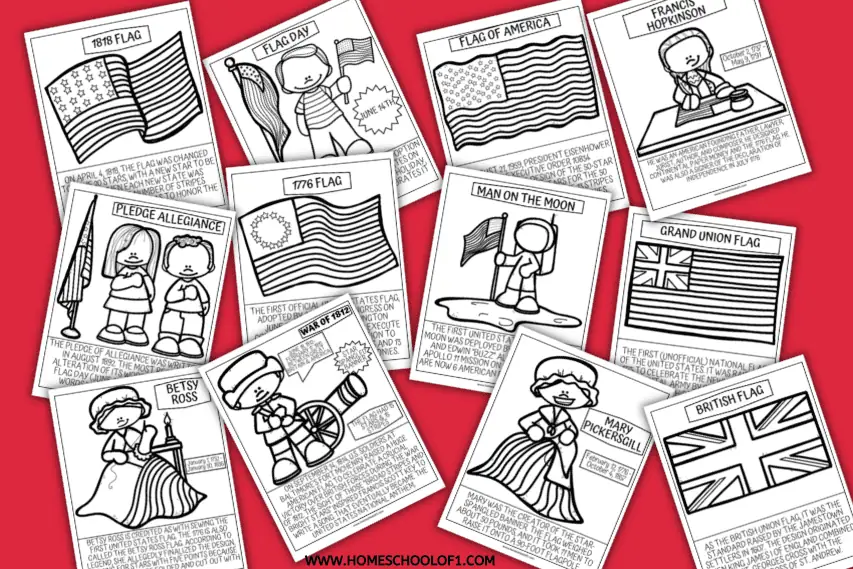 Flag Day Worksheets (12 free coloring pages)