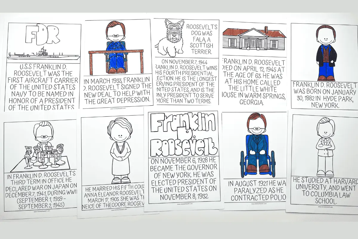 Free Franklin D. Roosevelt Worksheets For Kids