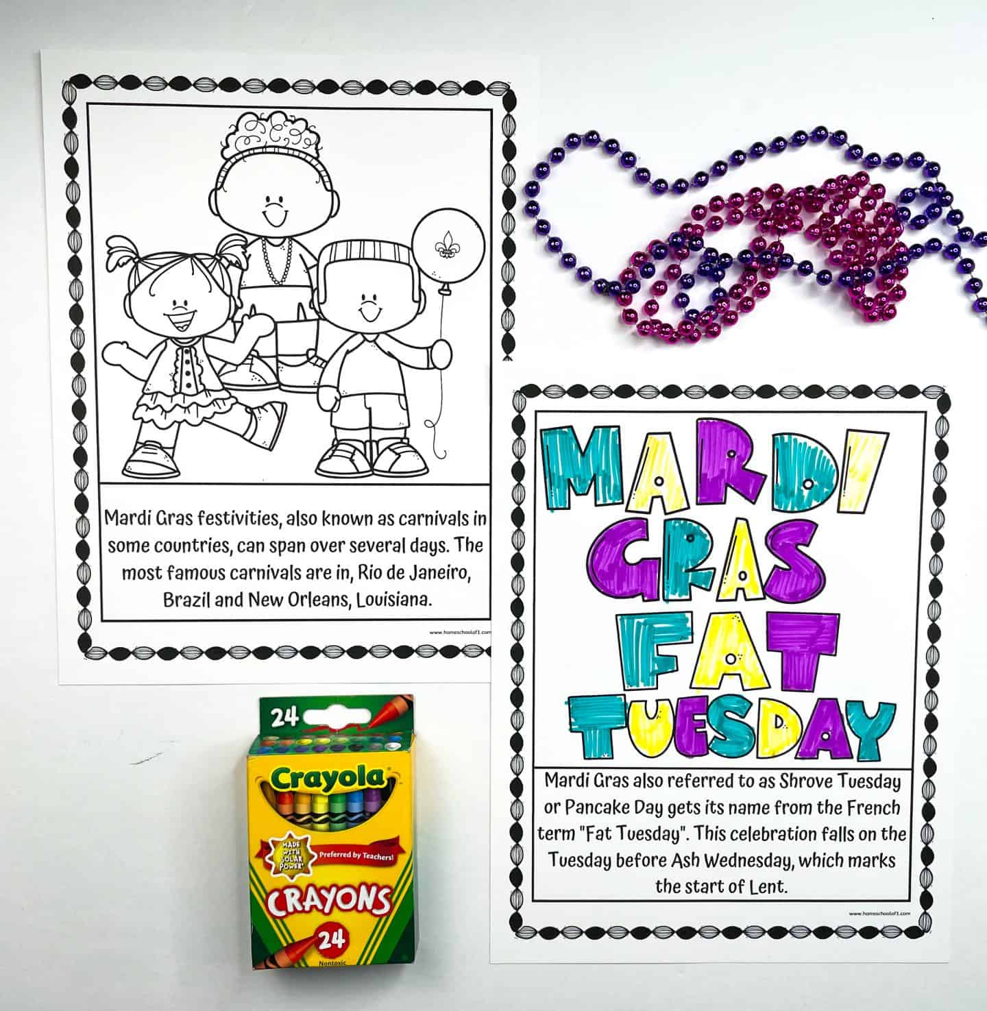 free printable mardi gras coloring pages