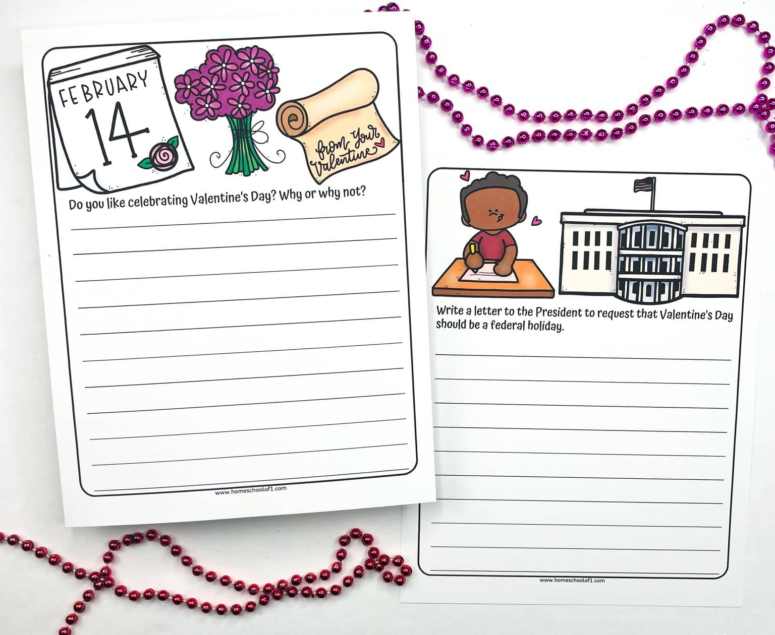 Free Printable Valentine's Day Writing Prompts