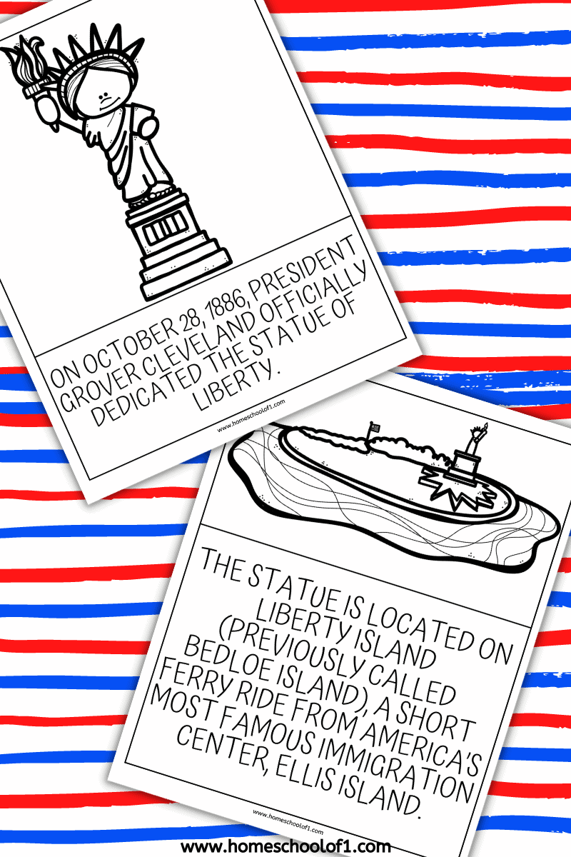 Free Statue of Liberty Worksheets for Kids
