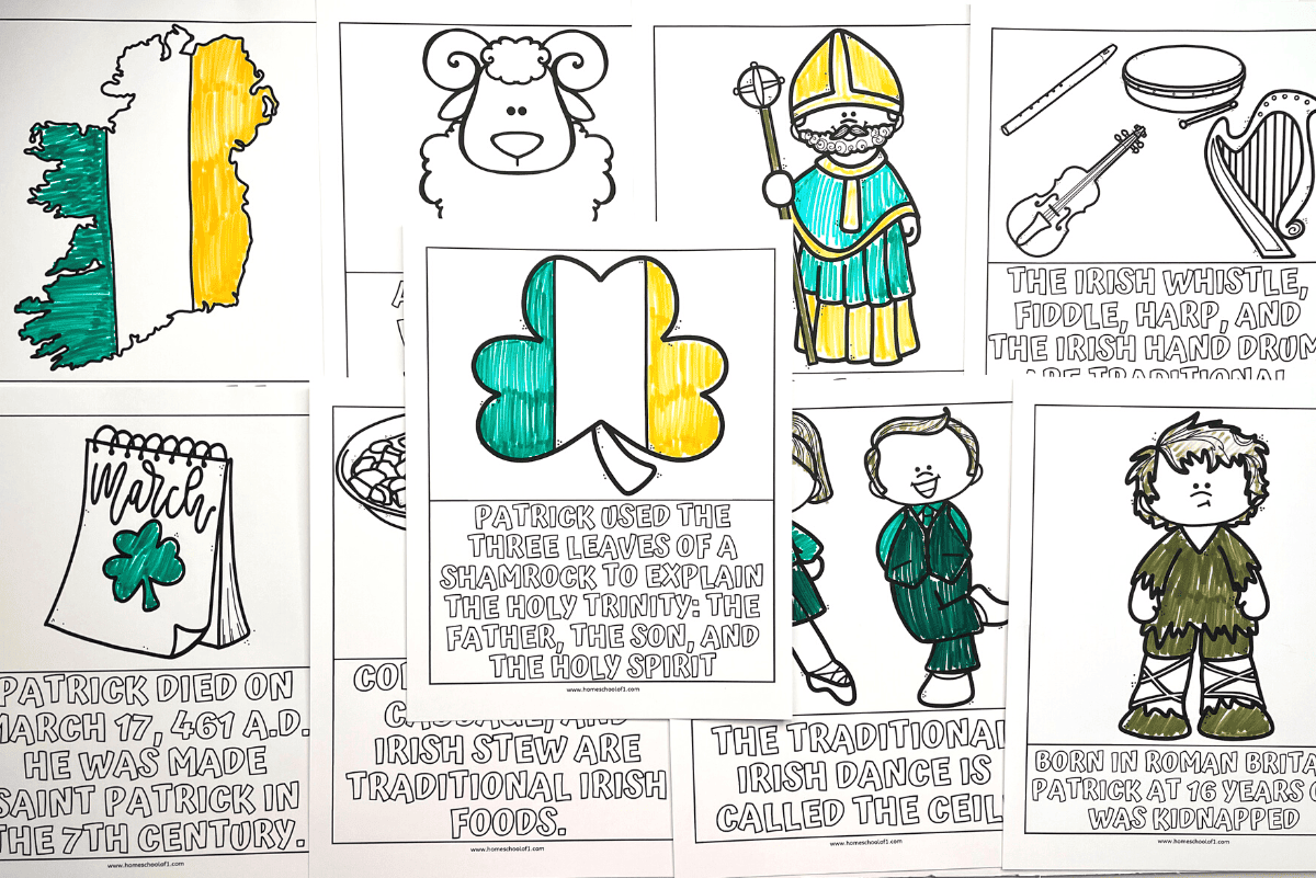 history of st patrick's day worksheets