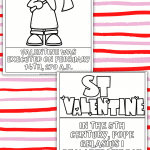 history of valentines day coloring pages