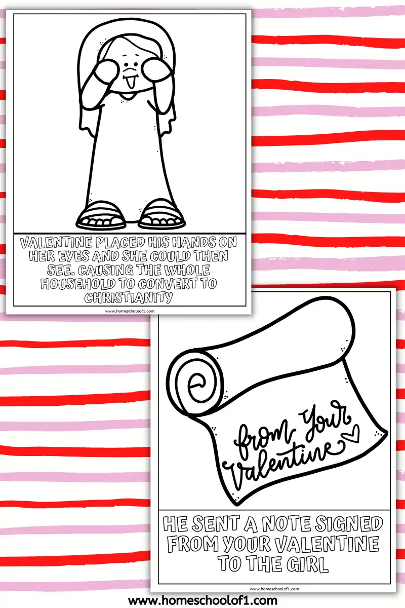 history of valentine's day printable