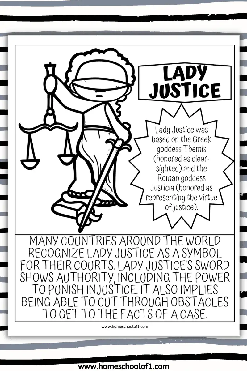 lady justice worksheet