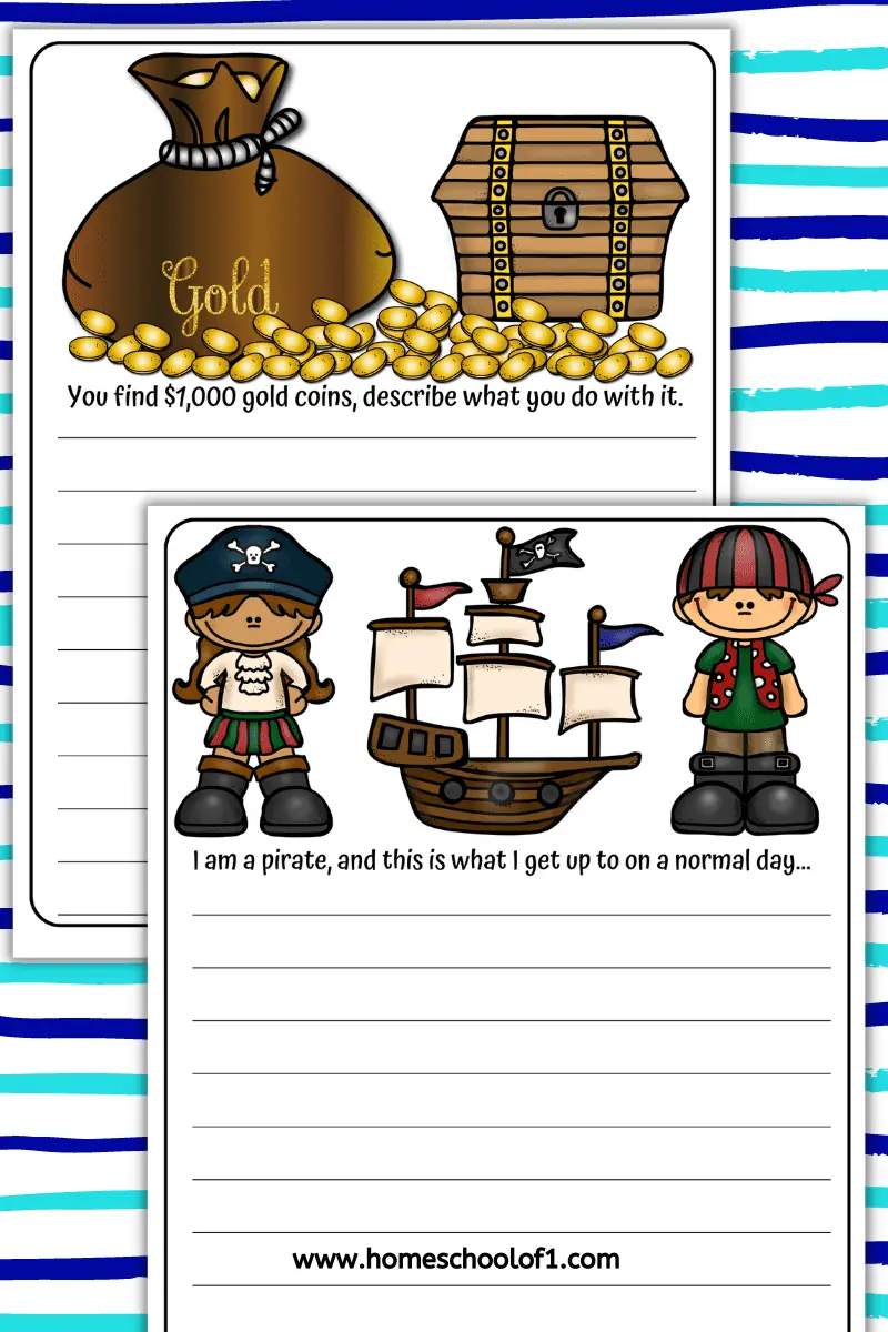 pirate themed writing prompts