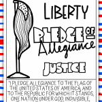 pledge of allegiance coloring sheet