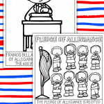 pledge of allegiance coloring sheet