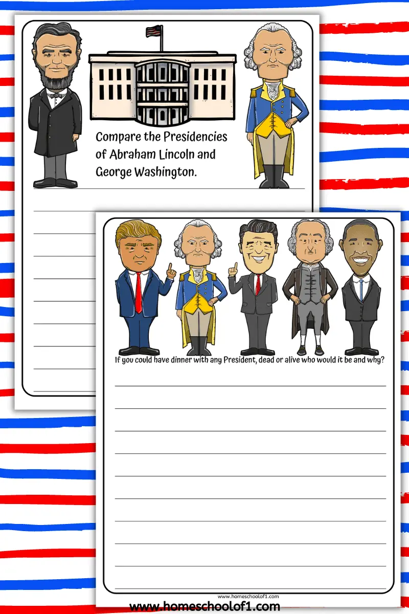 president's day writing activities
