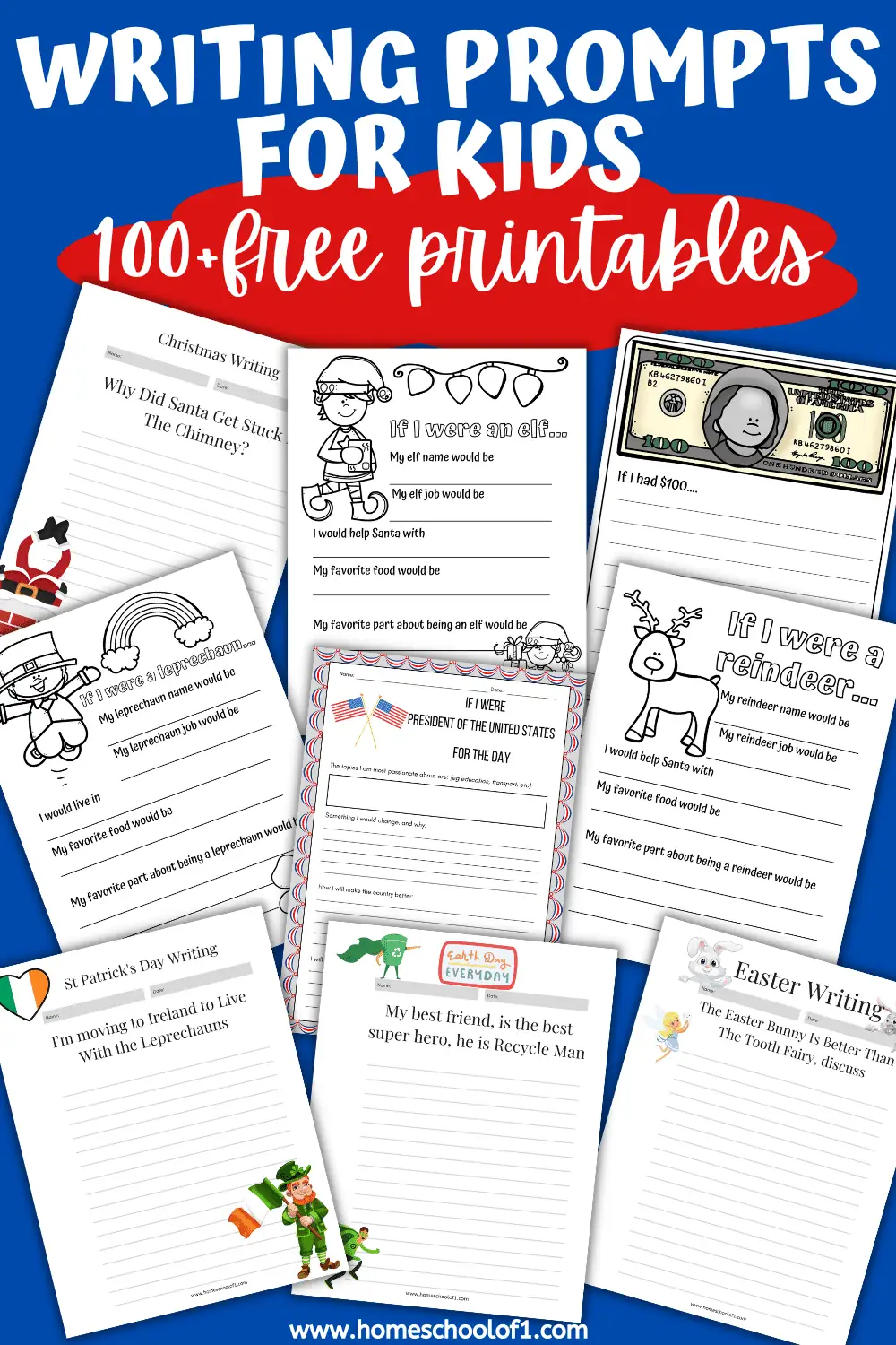 printable writing prompts for kids