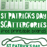 st patrick's day scattergories