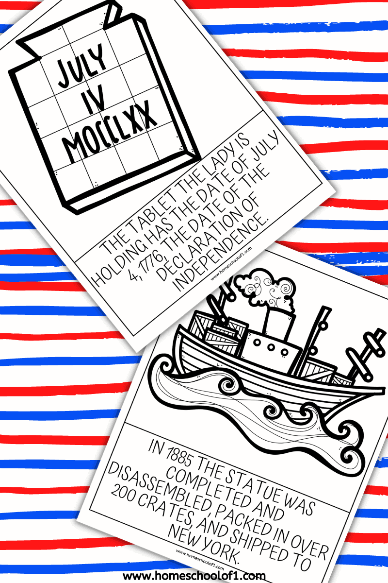 statue of liberty worksheet printables