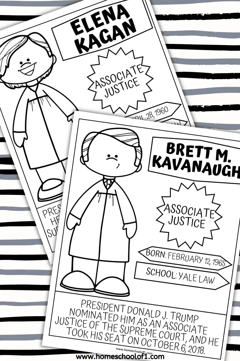 supreme court justices coloring pages