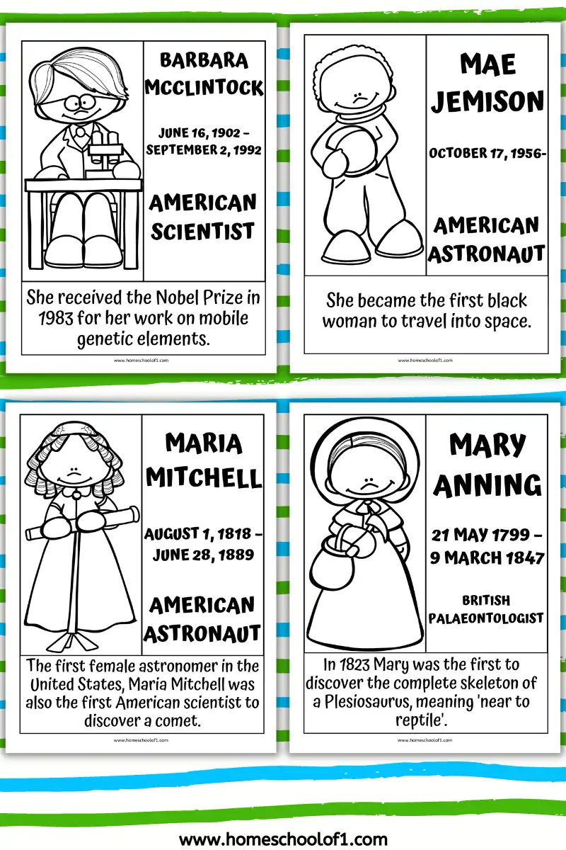 women's history month coloring pages
