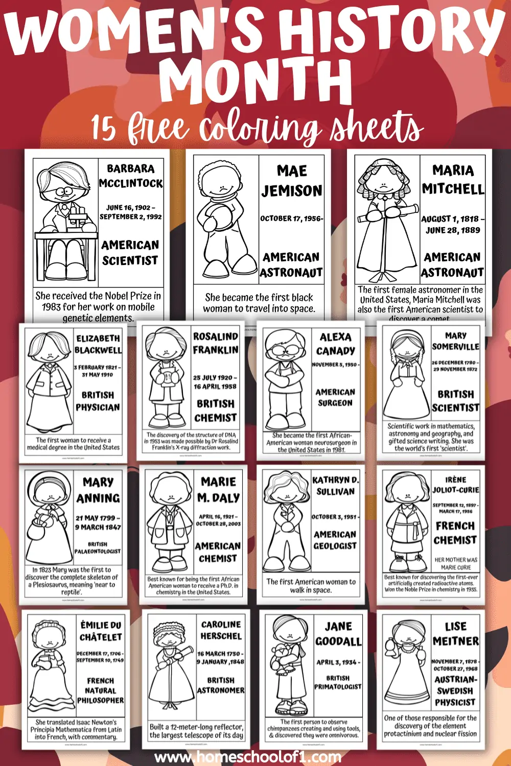 women's history month printables