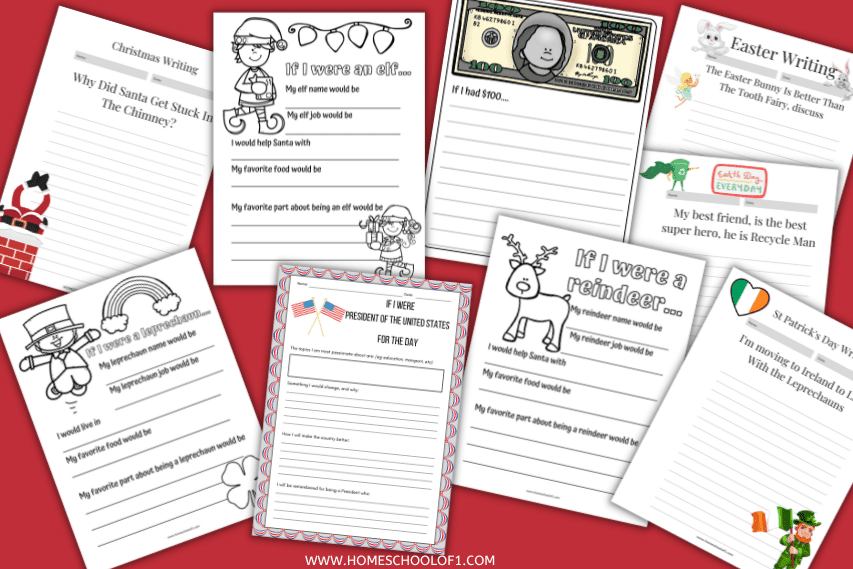 100+ Printable Writing Prompts for Kids