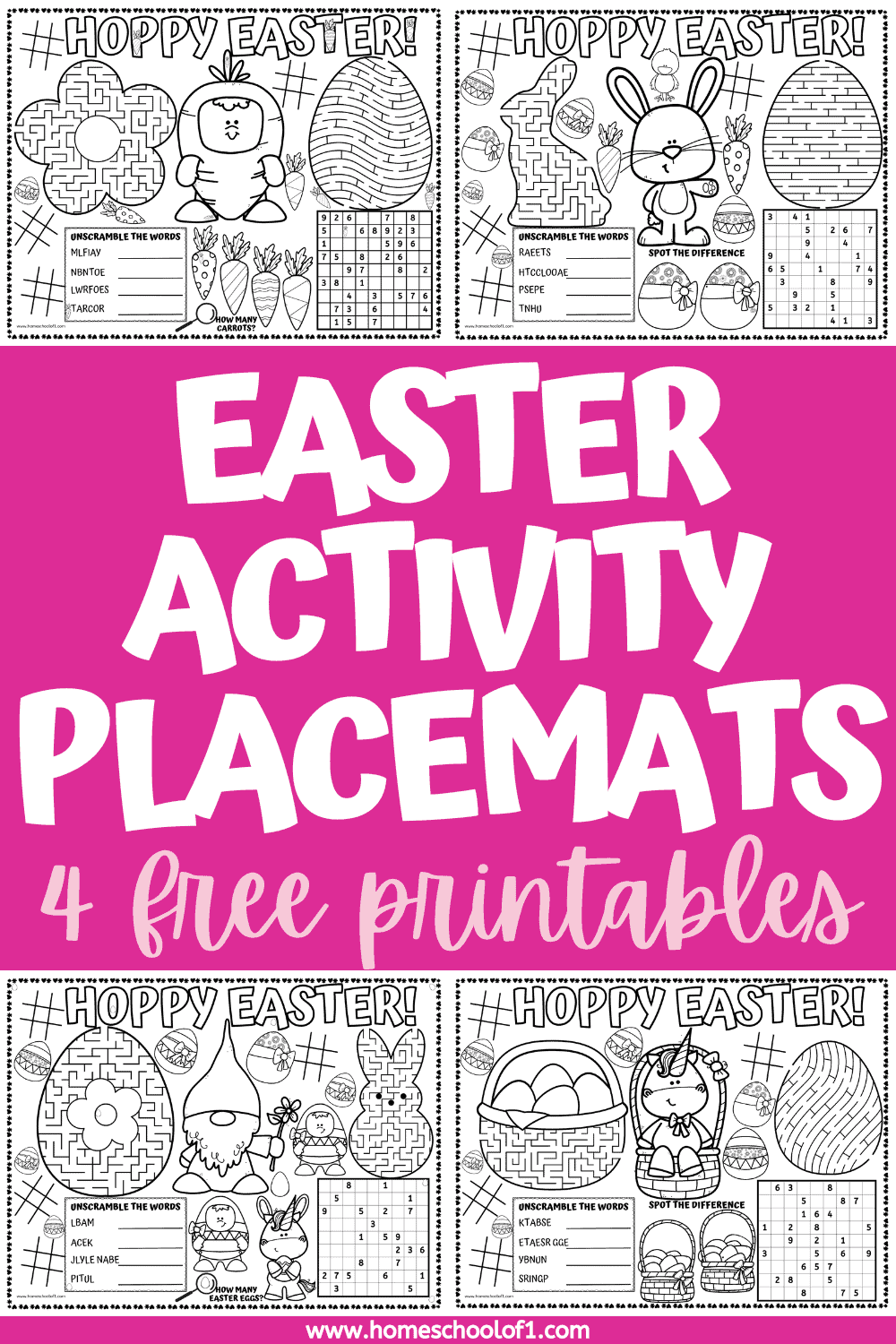 EASTER ACTIVITY PLACEMATS