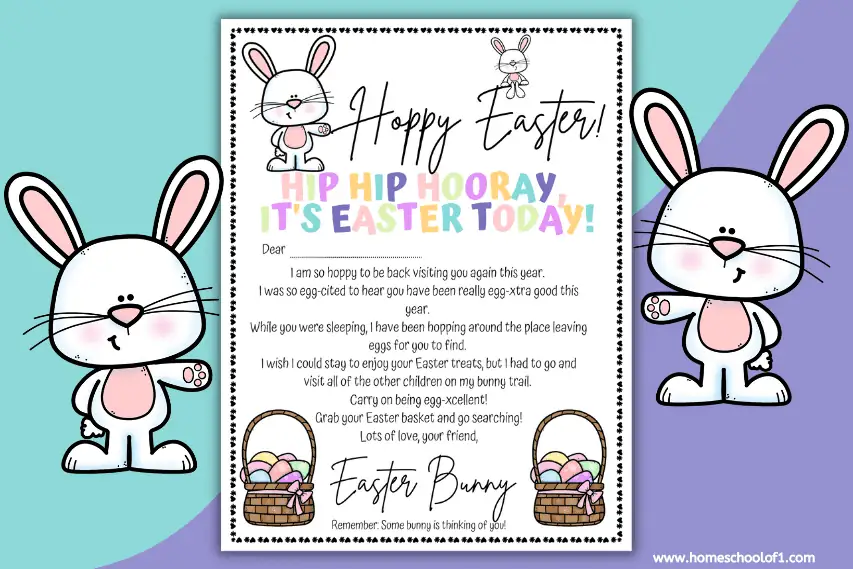 Easter Bunny Letter Free Printable