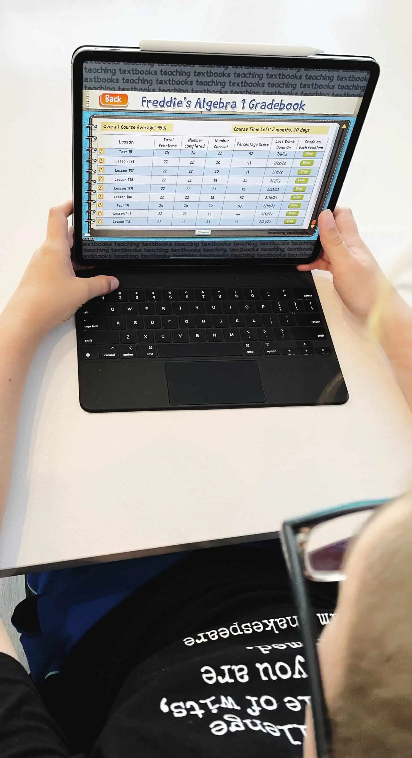 Teaching Textbooks on the IPad